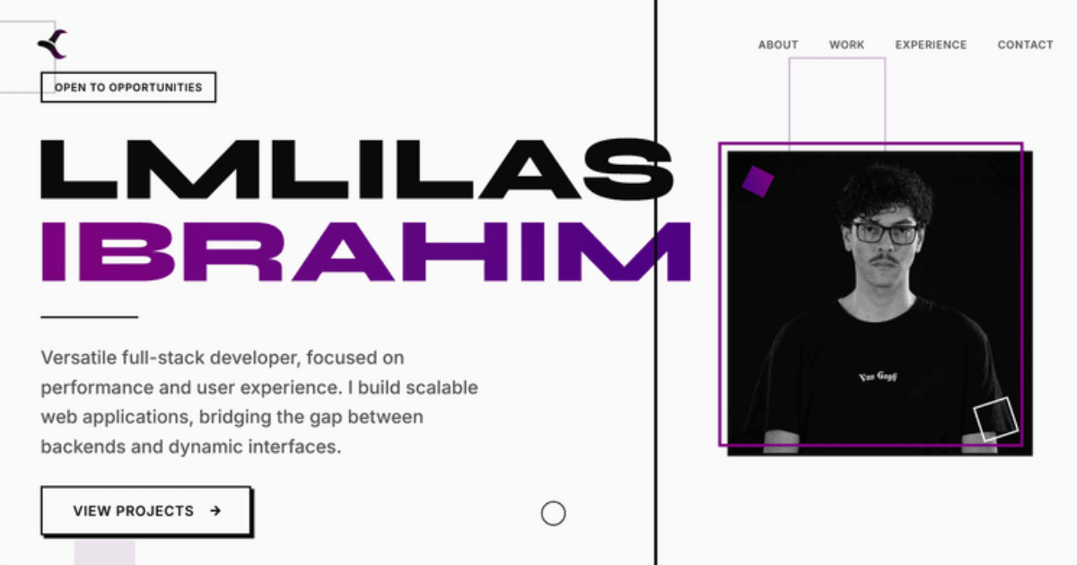 Lmlilas Ibrahim | Full Stack Developer Portfolio